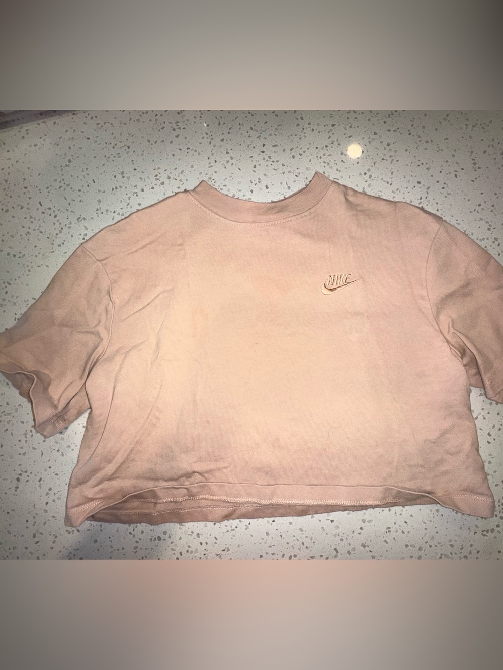 Nike Peach Cropped Shirt